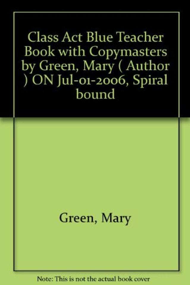 Class Act Blue Teacher Book with Copymasters