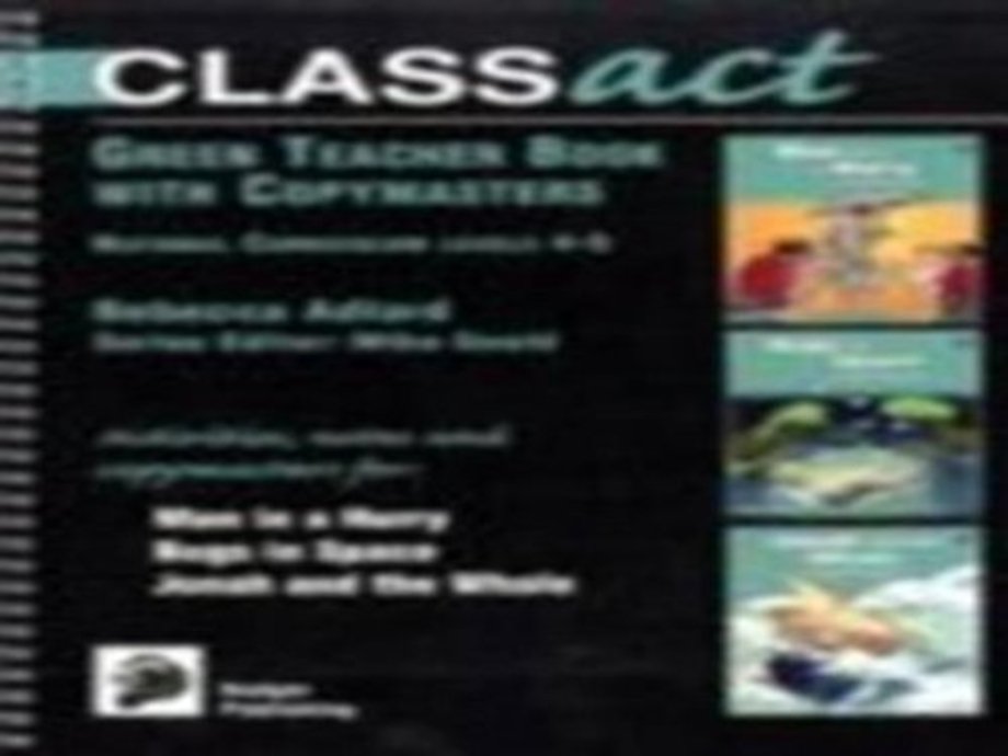 Class Act Green Teacher Book with Copymasters