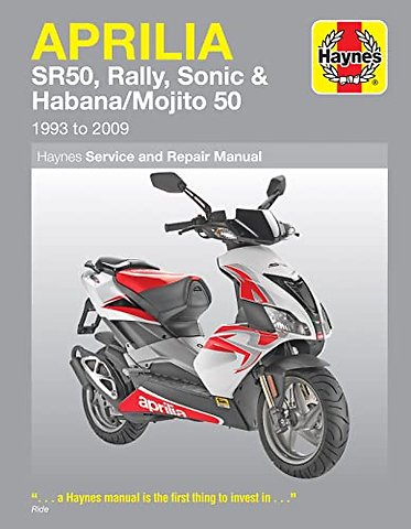 Aprilia SR50, Rally, Sonic & Habana/Mojito Scooters (93 - 09)