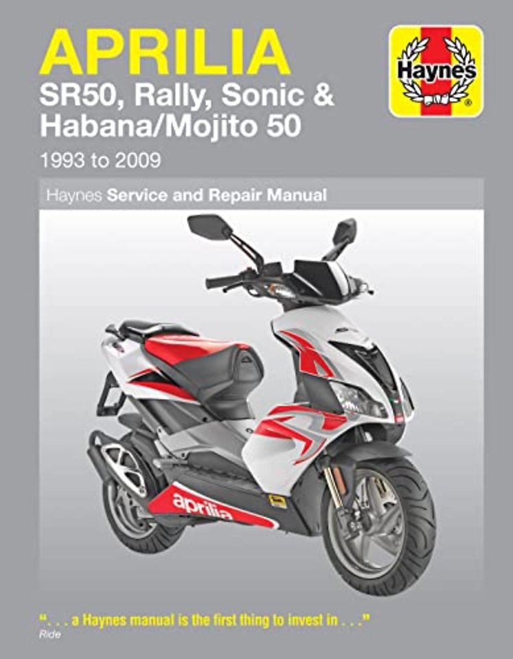 Aprilia SR50, Rally, Sonic & Habana/Mojito Scooters (93 - 09)