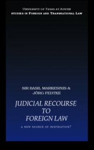 Judicial Recourse to Foreign Law