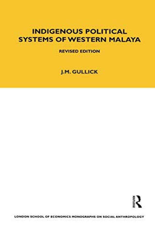 Indigenous Political Systems of West Malaya