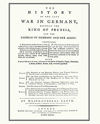 HISTORY OF THE LATE WAR IN GERMANYBetween the King of Prussia and the Empress of Germany and Her Allies(Seven Years War)