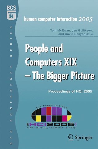 People and Computers XIX - The Bigger Picture