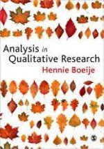 Analysis in Qualitative Research Analysis in Qualitative Research