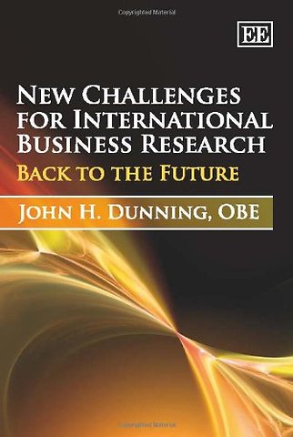 New Challenges for International Business Resear – Back to the Future