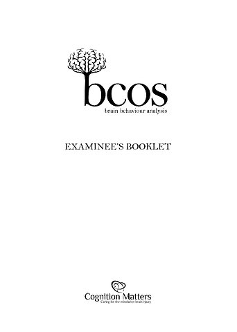 BCoS Cognitive Screen