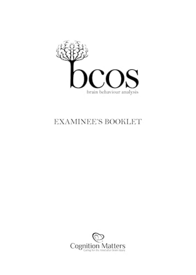 BCoS Cognitive Screen