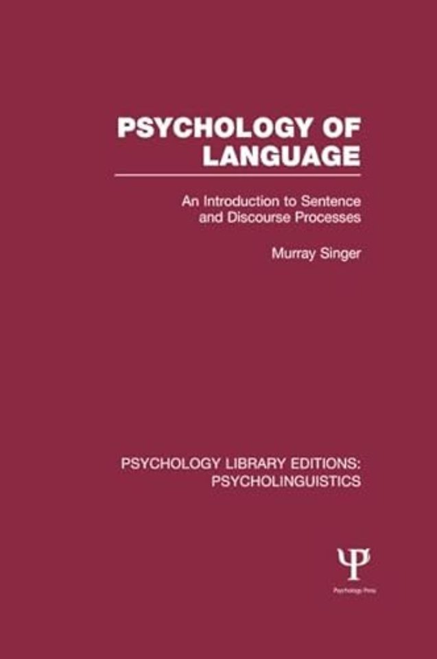 Psychology of Language (PLE: Psycholinguistics)
