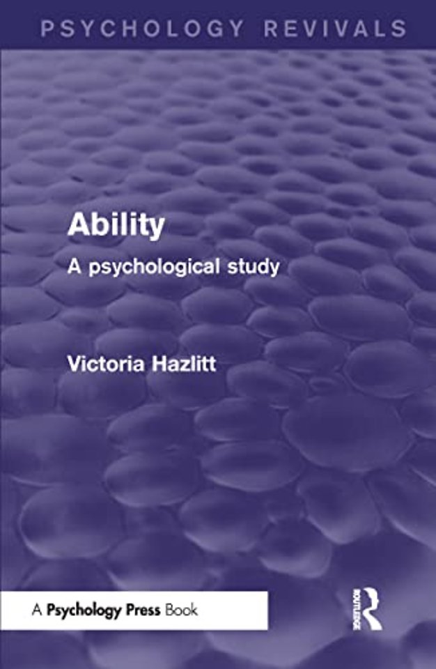 Ability (Psychology Revivals)