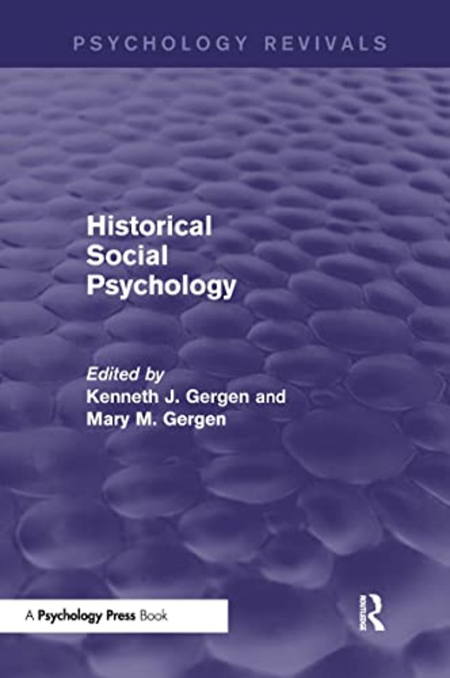 Historical Social Psychology (Psychology Revivals)