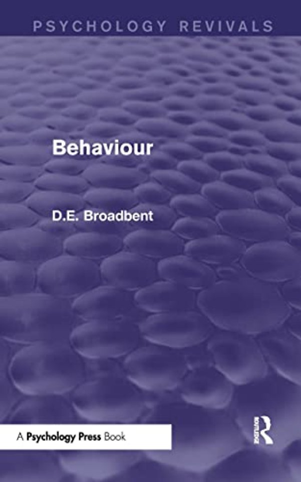 Behaviour (Psychology Revivals)
