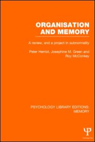 Organisation and Memory (PLE: Memory)