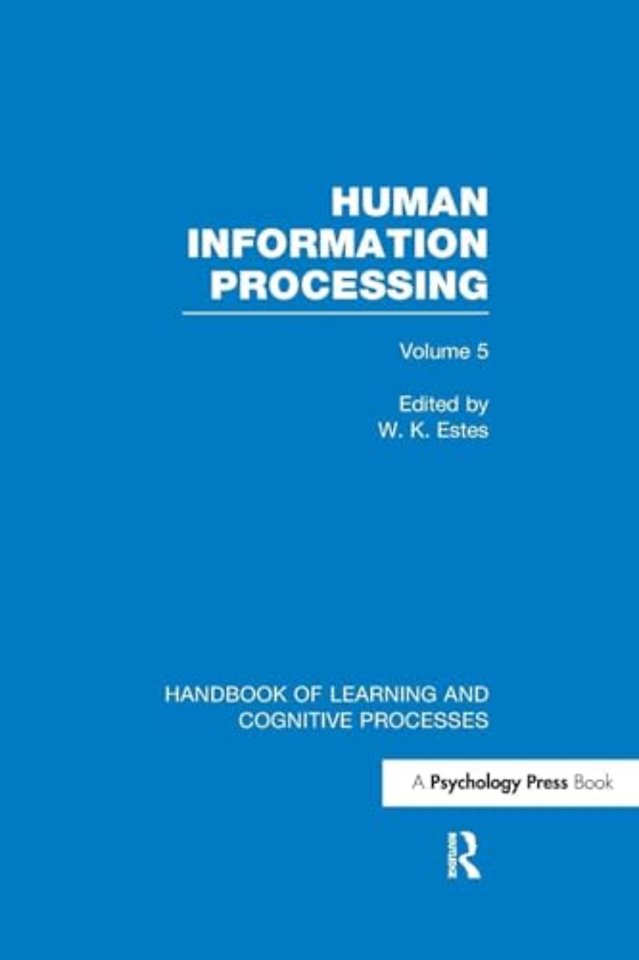 Handbook of Learning and Cognitive Processes (Volume 5)