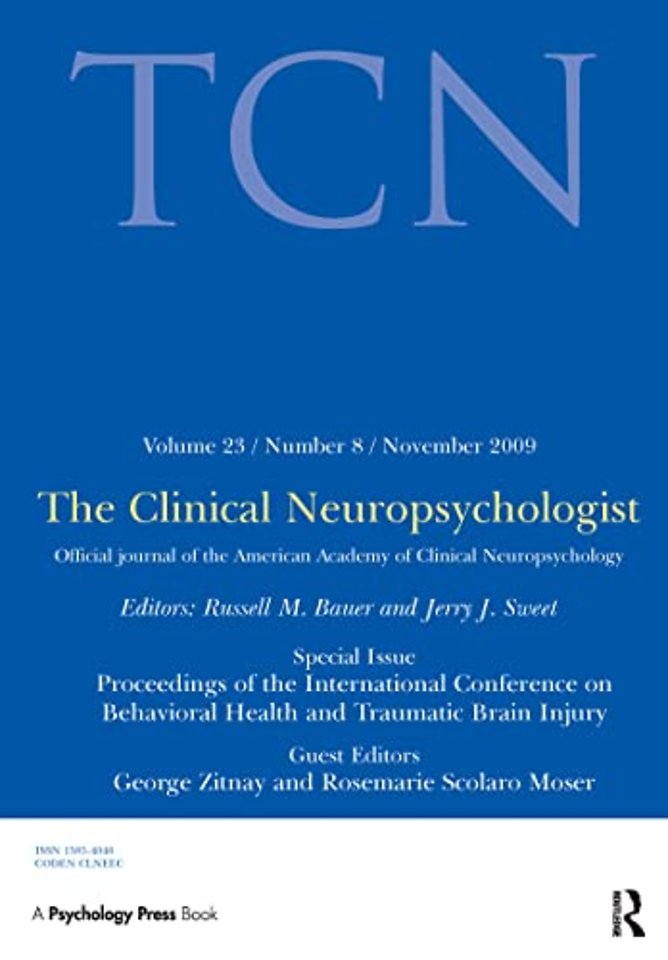 Proceedings of the International Conference on Behavioral Health and Traumatic Brain Injury