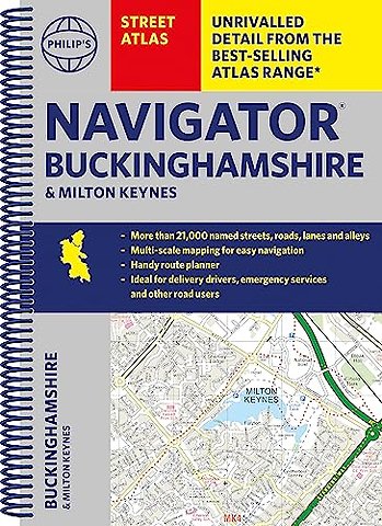 Philip's Navigator Street Atlas Buckinghamshire and Milton Keynes