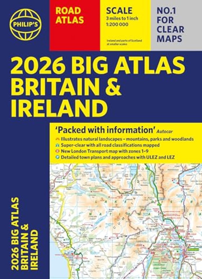 2026 Philip's Big Road Atlas of Britain & Ireland