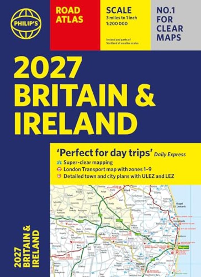 Philip’s 2027 Road Atlas Britain & Ireland Paperback A4