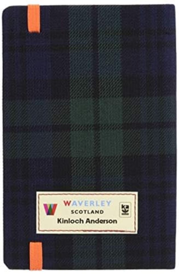 Waverley (M): Black Watch Tartan Cloth Commonplace Notebook