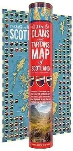 The Clans and Tartans Map of Scotland
