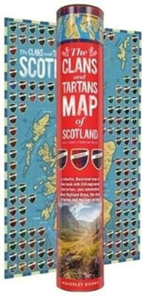 The Clans and Tartans Map of Scotland