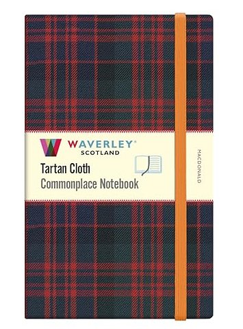 Waverley Commonplace Notebooks: MacDonald Tartan Cloth Large Notebook (21 x 13cm)