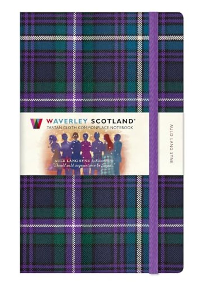 Waverley Scotland Tartan Notebook: Auld Lang Syne Tartan Large Notebook 21cm x 13cm