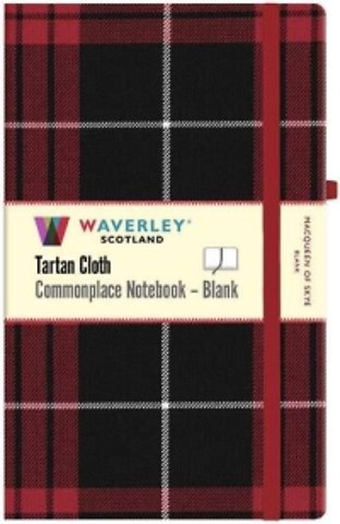MacQueen of Skye Tartan Blank Notebook: Large 21cm x 13cm