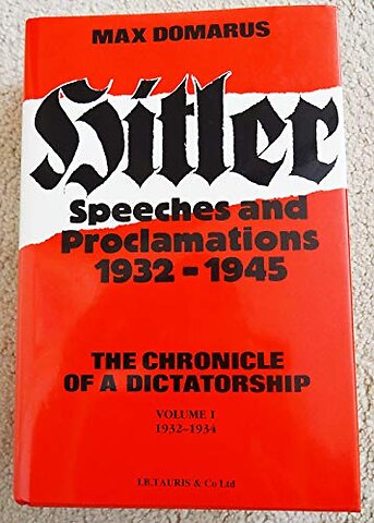 Hitler Speeches and Proclamations