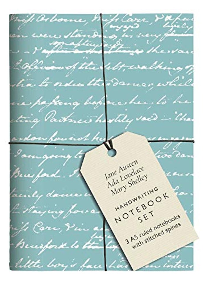 Jane Austen, Ada Lovelace, Mary Shelley Handwriting Notebook Set