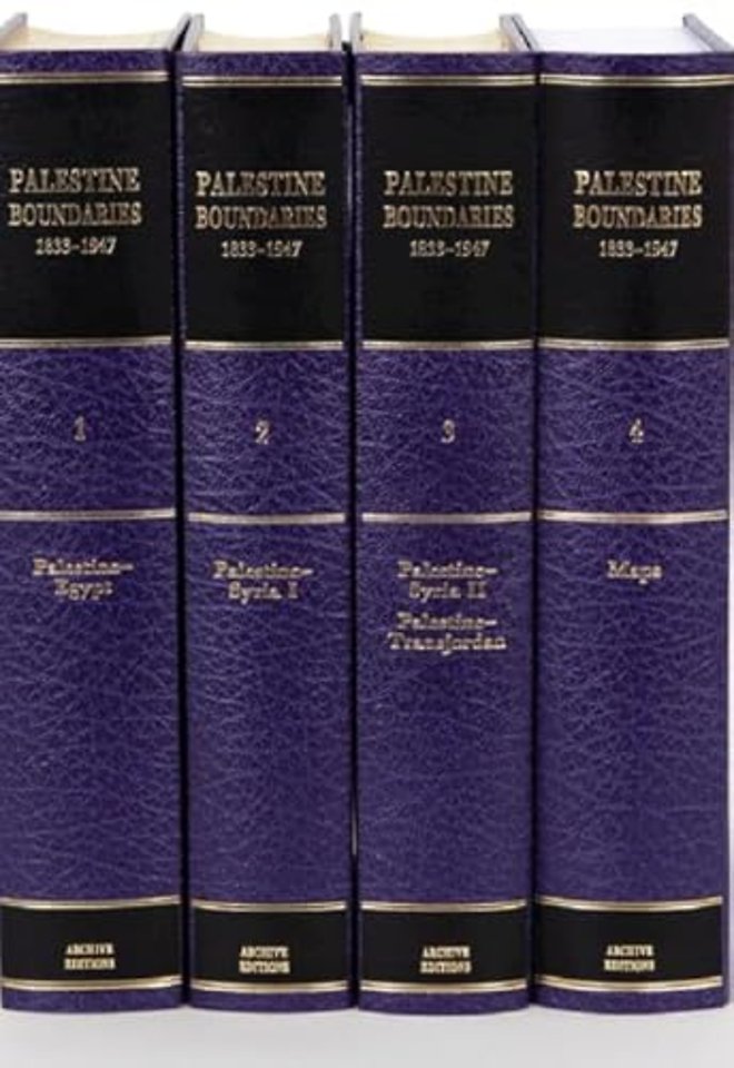 Palestine Boundaries 1833–1947 4 Volume Set Including Boxed Maps