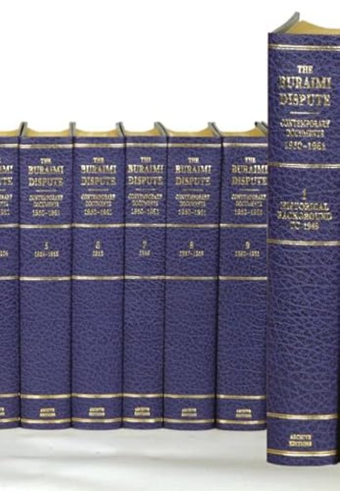 The Buraimi Dispute 10 Volume Hardback Set Including Boxed Maps