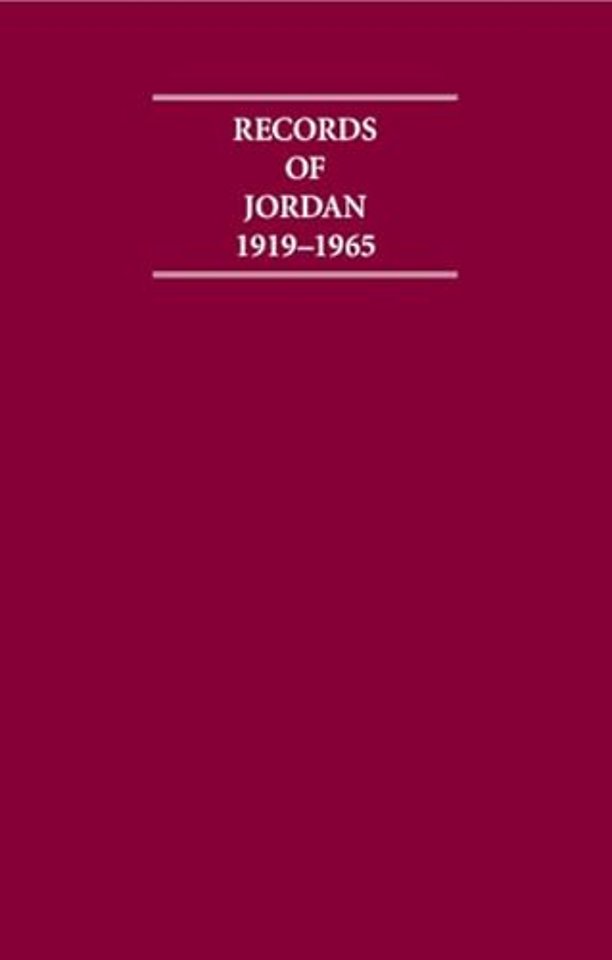 Records of Jordan 1919–1965 14 Volume Hardback Set