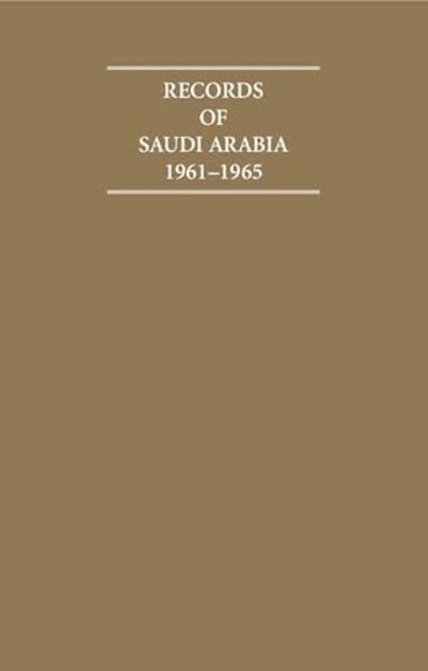 Records of Saudi Arabia 1961–1965 6 Volume Hardback Set