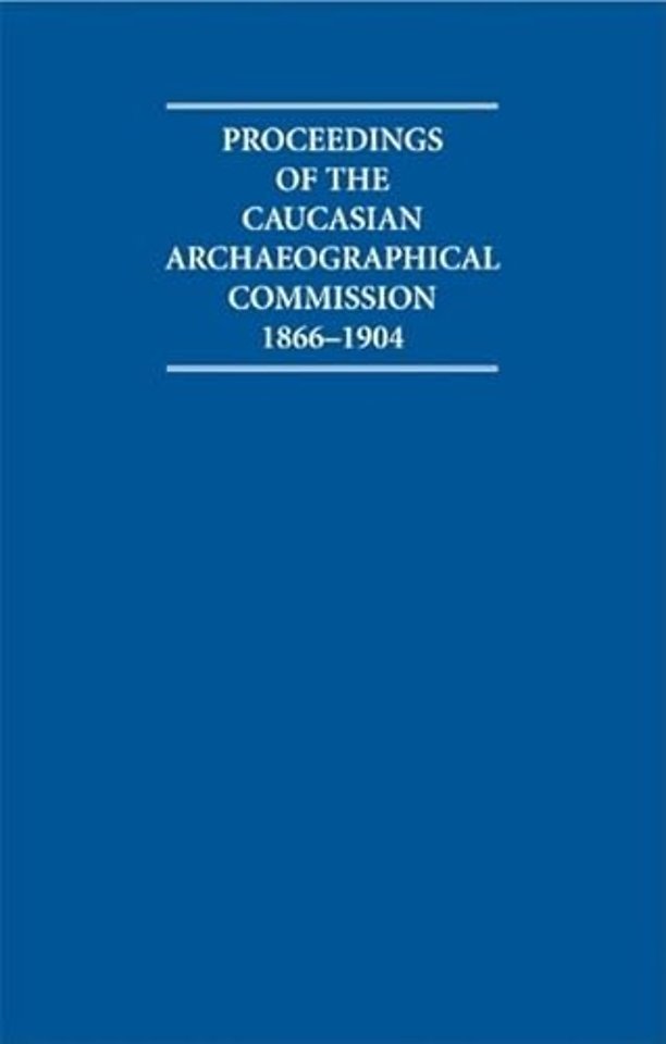 Proceedings of the Caucasian Archaeographical Commission 1866–1904 Hardback Contents Guide and Proceedings Microfiche Box Set