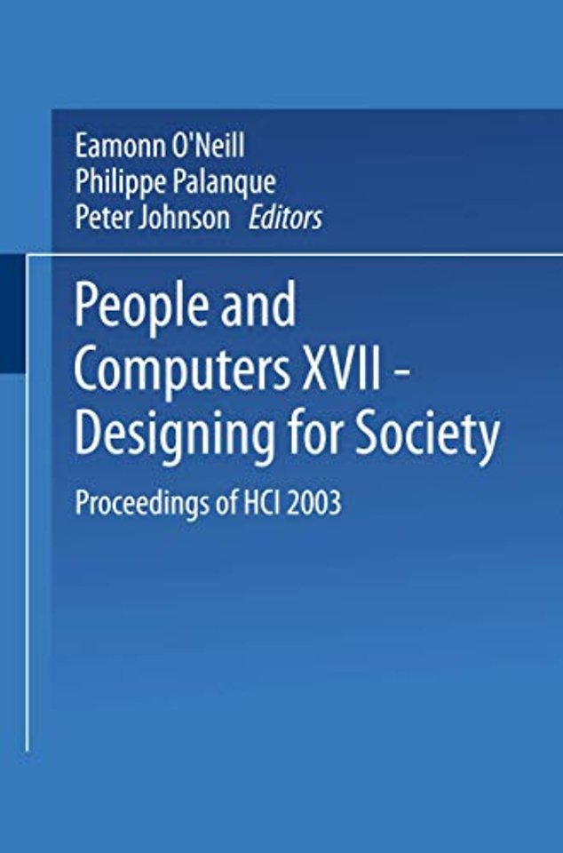 People and Computers XVII — Designing for Society