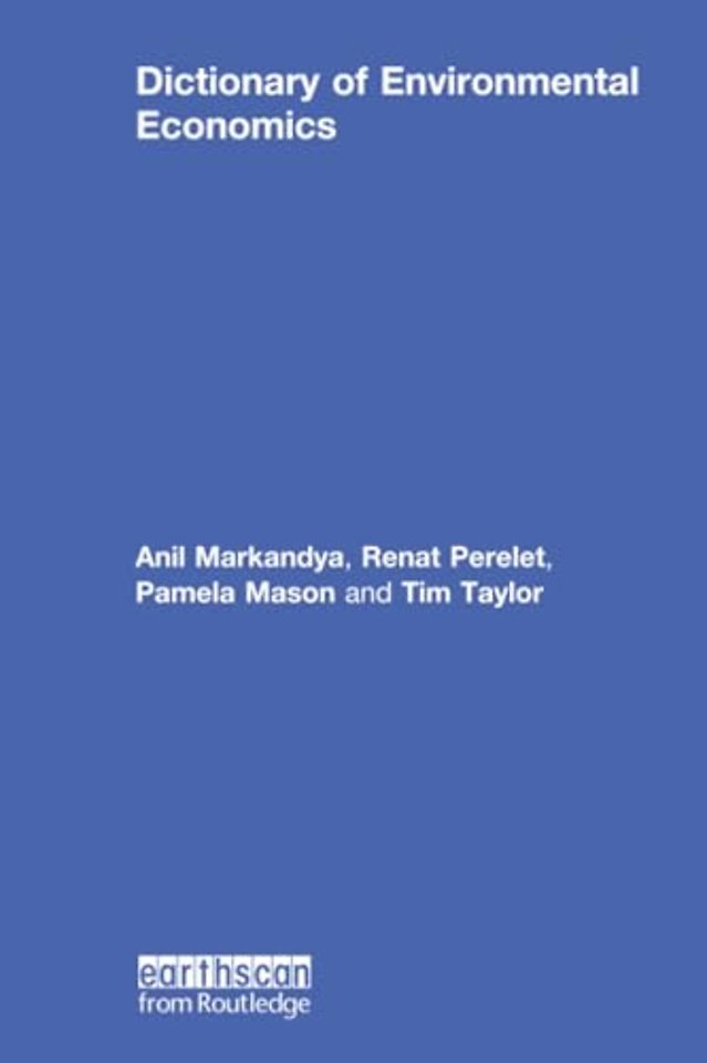 Dictionary of Environmental Economics