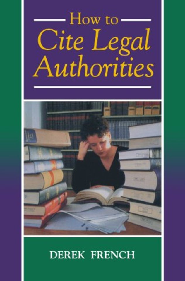 How to Cite Legal Authorities