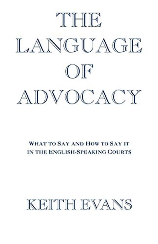 The Language of Advocacy