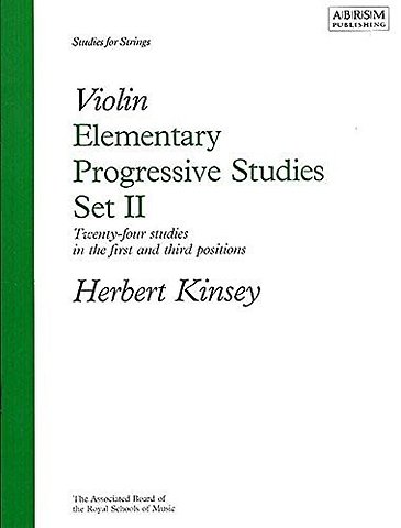 Elementary Progressive Studies, Set II for Violin