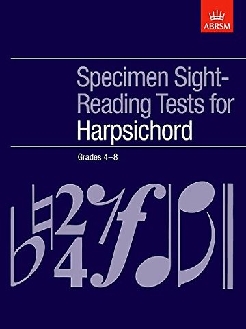 Specimen Sight-Reading Tests for Harpsichord, Grades 4-8
