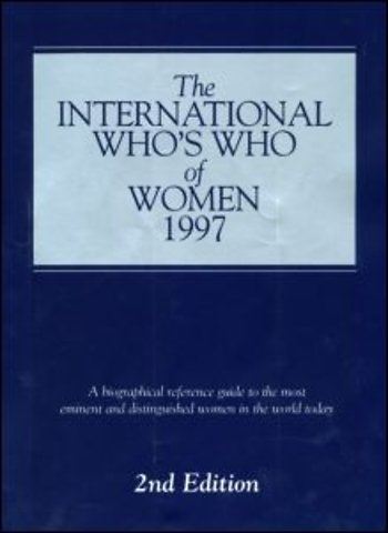 Intl Whos Who Of Women 1997