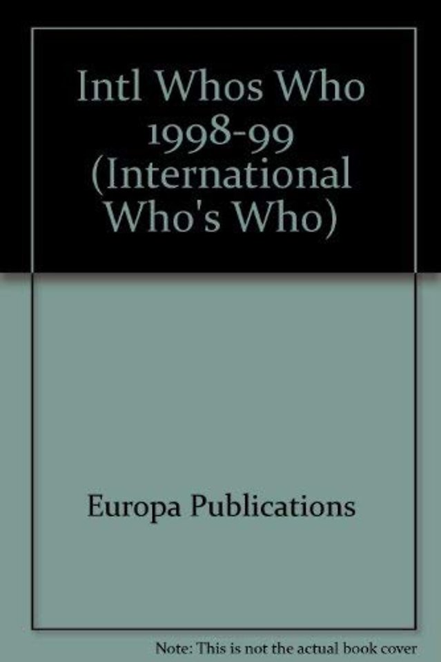 Intl Whos Who 1998-99