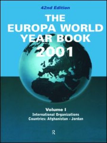Europa World Year Bk 2001 V1