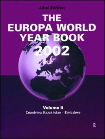 Europa World Year Bk 2002 V2
