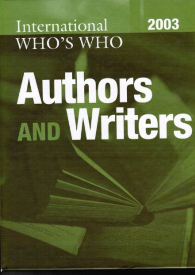 International Who's Who of Authors and Writers 2003