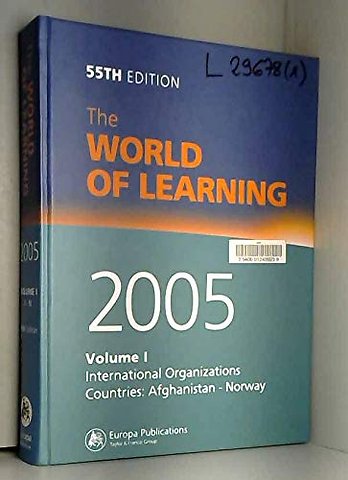World Of Learning 2005 Vol1