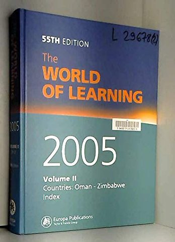 World Of Learning 2005 Vol2