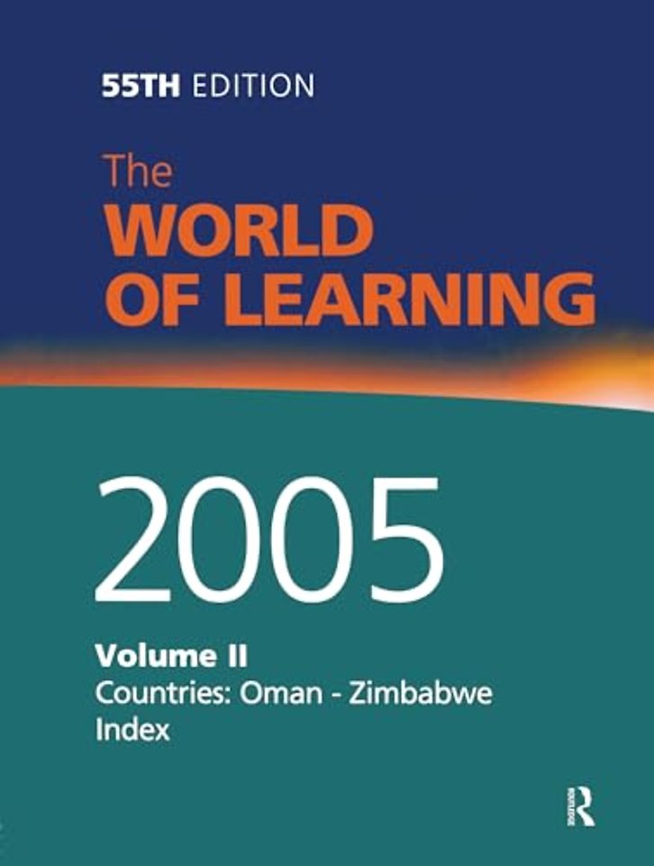 World Of Learning 2005 Vol2