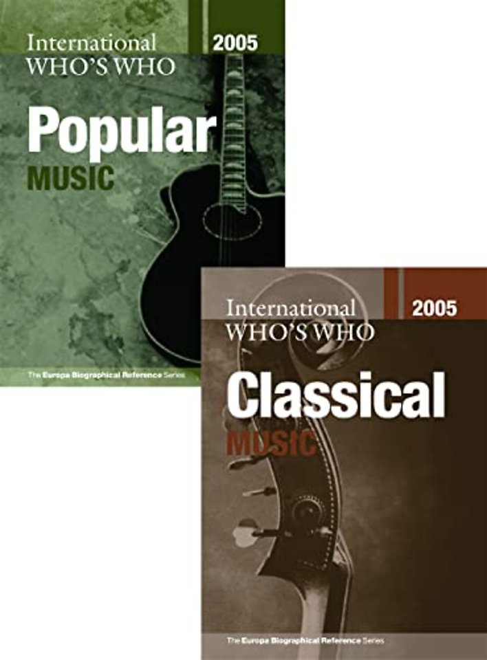 International Who's Who in Classical Music/Popular Music 2005 Set